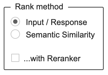 input / response