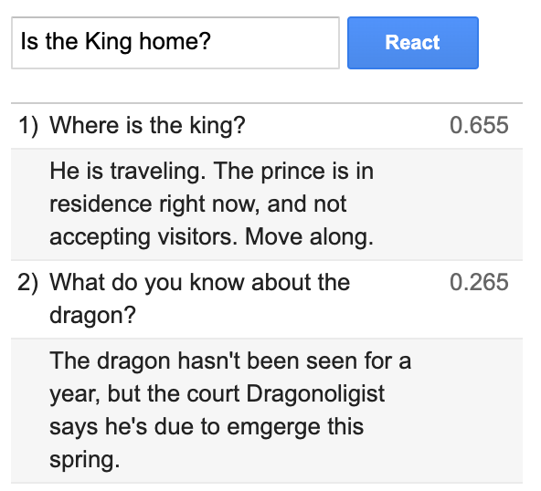 Where is the king?